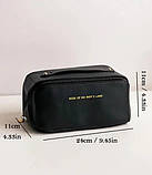 Містка дорожня косметичка MAKE UP BAG Black SV227, фото 4