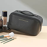 Містка дорожня косметичка MAKE UP BAG Black SV227, фото 11