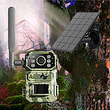 Автономна мисливська камера A8 4G із сонячною панеллю нічним баченням та датчиком руху PIR портативна, фото 7