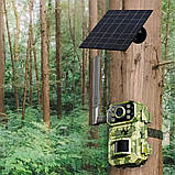 Автономна мисливська камера A8 4G із сонячною панеллю нічним баченням та датчиком руху PIR портативна, фото 4