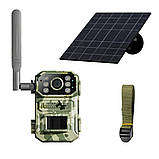 Автономна мисливська камера A8 4G із сонячною панеллю нічним баченням та датчиком руху PIR портативна, фото 9