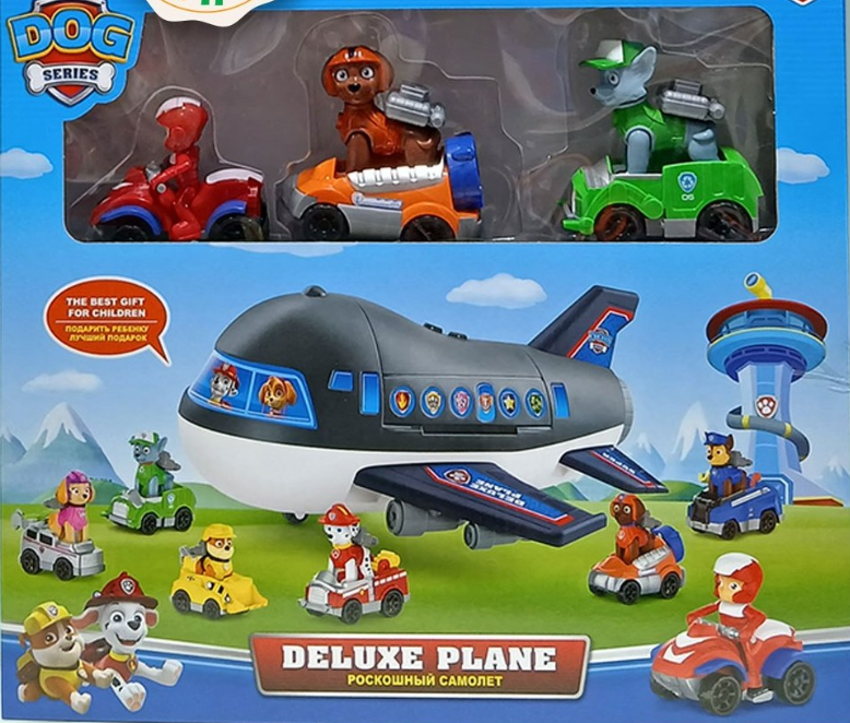 Дитячий ігровий набір літак та рятувальники, офіс база рятувальників Щенячий патруль Paw Patrol, фото 1