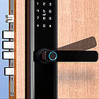 Розумний дверний замок (2 ключі + 2 карти), від батарейок / Смарт-замок / Електронний замок на двері, фото 6