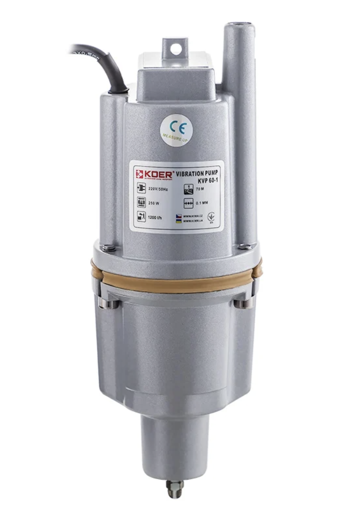 Насос вібраційний одноклапанний нижній забір KP Czech KVP 60-1 Малиш Струмок (обмотка-мідь) (KP2897)