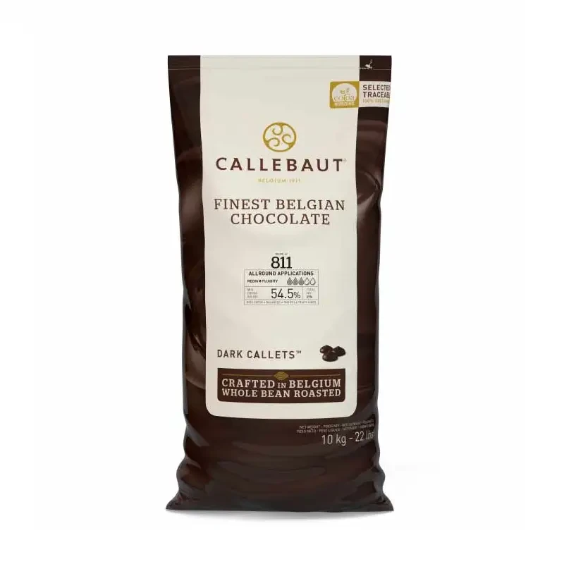 Темний шоколад кувертюр калети 54,5% Callebaut 10 кг