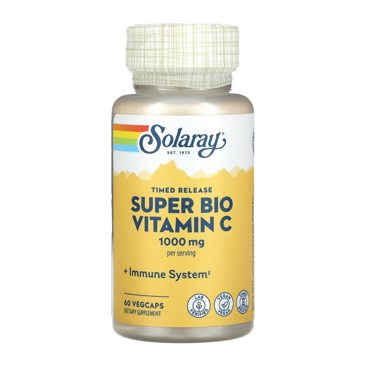 Super Bio Vitamin C 1000mg - 60 vcaps, фото 1