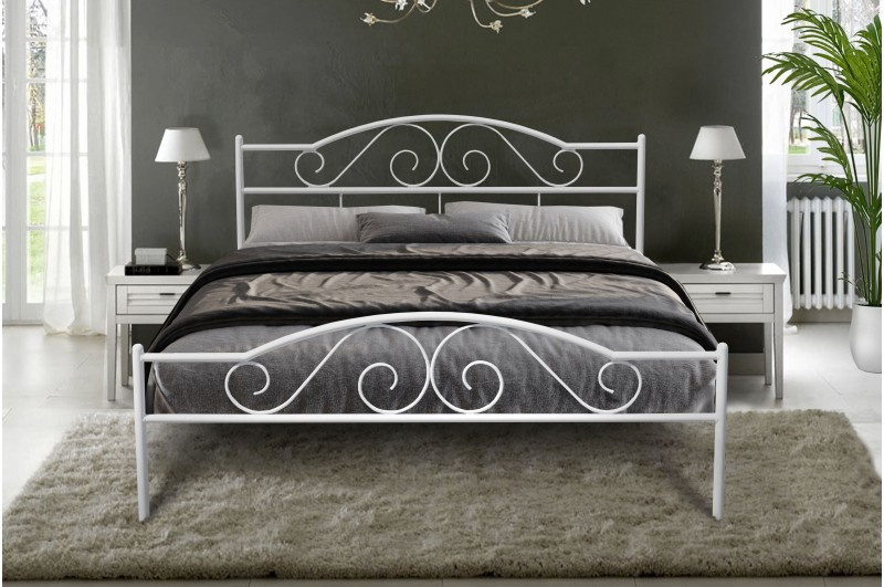 Металеве ліжко Регіна Мікс меблі, колір білий