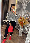 Костюм жіночий трикотажний теплий двійка нова колекція осінь/зима