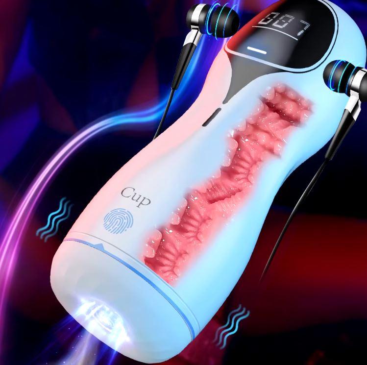 Інтерактивний мастурбатор SweetVoice з режимами вібрації та акумулятором, фото 1