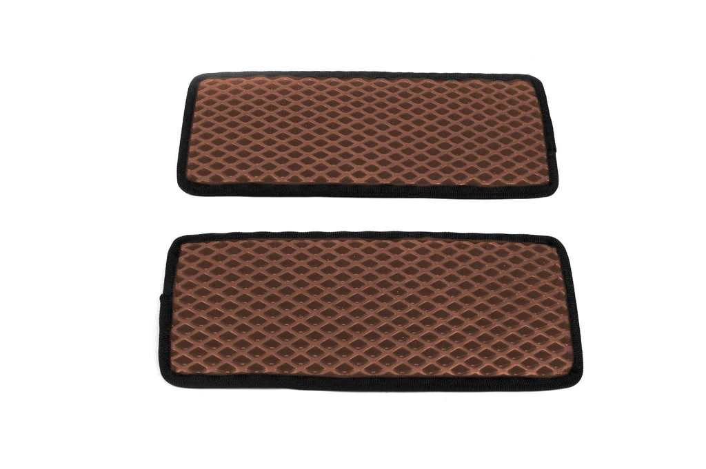 Килимки на пороги EVA для Citroen Jumper 2006-2014 килимки для автомобіля Єва Сітроен Джампер 2 шт. Коричневий