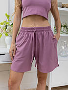 Жіночий віскозний комплект топ і шорти, фото 5