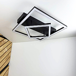 Світильник LED smart KENZO-S+пульт  Violux 100W до 20 кв.м колір Чорний 220685