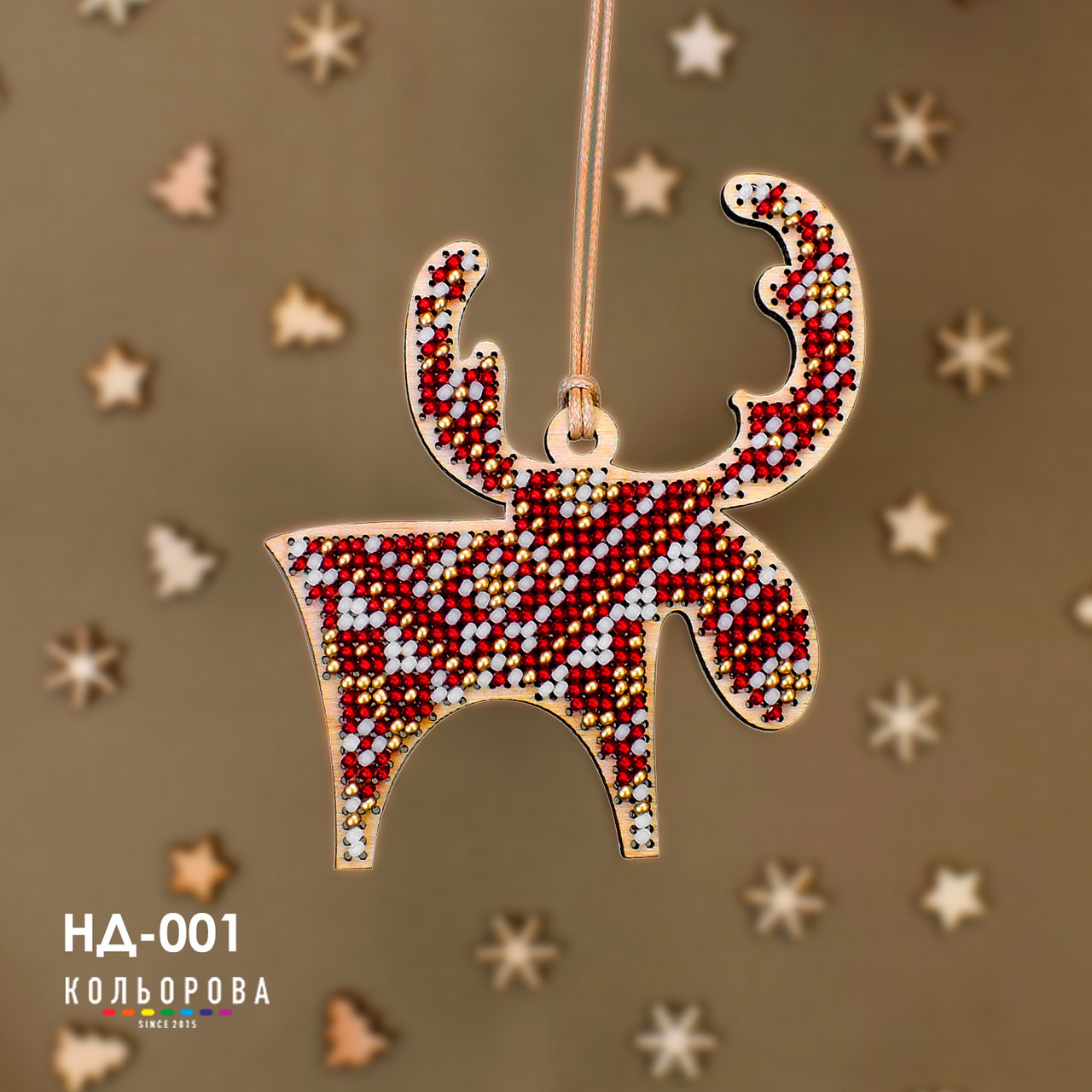 Набiр для вишивання бiсером новорічної іграшки НД-001 Лісовий князь