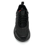 Чоловічі чорні шкіряні кросівки на шнурівці Міда 111978(16) розмір 40, фото 3
