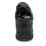 Чоловічі чорні шкіряні кросівки на шнурівці Міда 111978(16) розмір 40, фото 6