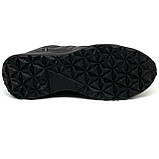 Чоловічі чорні шкіряні кросівки на шнурівці Міда 111978(16) розмір 40, фото 9