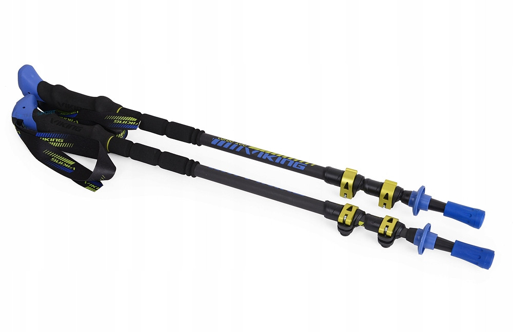 Палиці трекінгові Viking Carbo Lite Trekking (lime/blue), фото 1