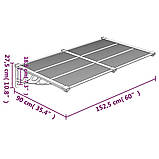 Готовий збірний козирок полікарбонат, фото 6