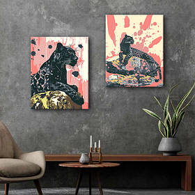 Набір картин за номерами з металевими фарбами Riviera Blanca Прайд (ITR-096) 2 шт в наборі