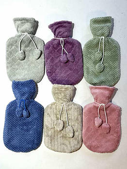 Грілка багаторазова водна тип А гумова в чохлі, грелка для тіла рук ніг