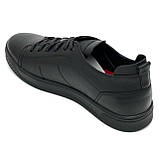 Кеди шкіряні чорні чоловічі на шнурівці Mida 112131(1) розмір 40, фото 5