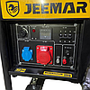 Дизельний генератор на колесах JEEMAR 6.0/6.5кВт 220/380В (електростартер), фото 7