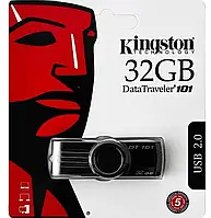 Флешнакопичувач USB 32Gb Kingston DT101 Чорний, Флешка для ПК на 32Gb