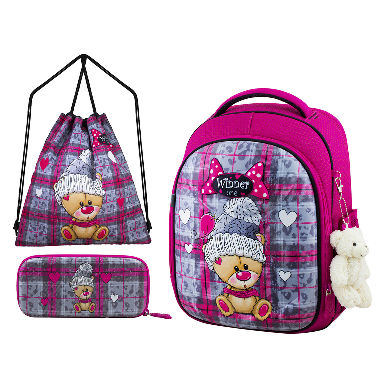 Шкільний ранець для дівчаток Winner 6013 Full Set
