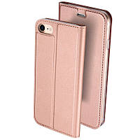 Чохол-книжка Dux Ducis з кишенею для візиток для Apple iPhone 7/8/SE (2020) (4.7"), Rose Gold