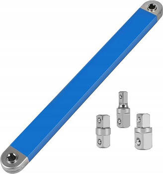 Ключ-перехідник з адаптерами 1/4, 3/8, 1/2 Falon Tech FT1579