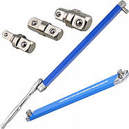 Ключ-перехідник з адаптерами 1/4, 3/8, 1/2 Falon Tech FT1579, фото 5