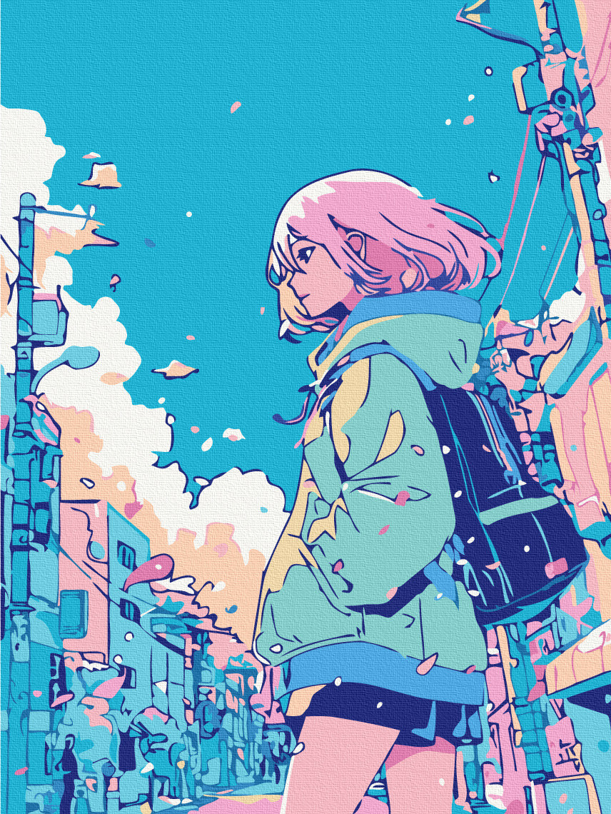 Картина за номерами Дівчина з коміксу, фото 1