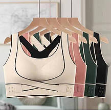 Бюстгальтер Спортивний Cross cut back underwear розмір XL, спортивний жіночий топ-майка, фото 5