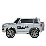 Дитячий електромобіль Toyota Land Cruiser Police з пультом р/у для дітей 3-8 років поліція Білий, фото 4