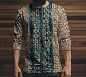 Лонгслив з 3D принтом Вишиванка 03 ВСІ Розміри