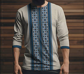 Лонгслив з 3D принтом Вишиванка 04 ВСІ Розміри