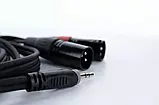Y-адаптер 1x 3.5 мм TRS (стерео) на 2x XLR Male Cordial EY 1,5 WMM, фото 5