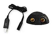 Кабель USB - 2pin DC 12V 0.4A для зарядки, живлення Braun бритви, тримера від повербанку, резервного живлення