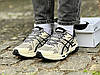 Чоловічі кросівки Asics Gel-Kahana 8 Gore-Tex Beige White Black Бежеві Асікс Гель Кахана 8 текстиль ГорТекс демісезон, фото 8