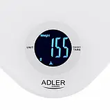 Ваги кухонні Adler AD 3180 (до 10 кг, г, унція, мл, тара, плоска скляна платформа), фото 6