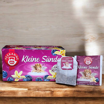 Німецький чай Teekanne фруктовий, ванільний, чорничний, 20 пакетиків, експрес, фото 1