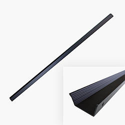 Ручка меблева довга на торець чорна 1200мм Long K