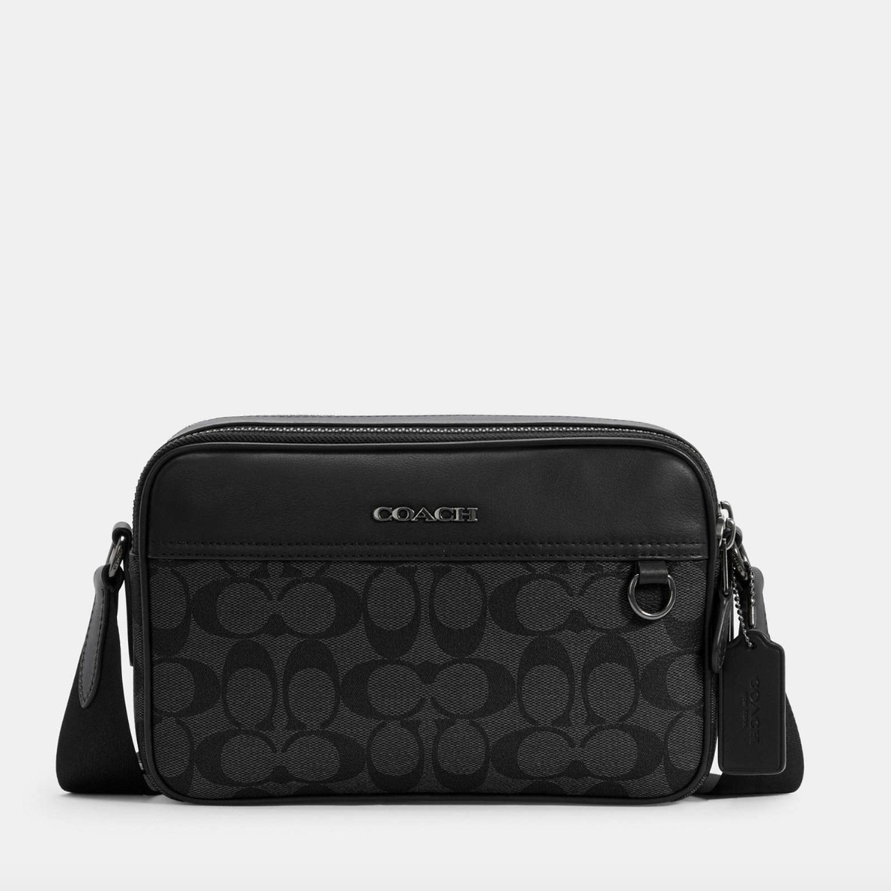 Чоловіча шкіряна сумка Coach Graham Crossbody In Signature Canvas. (39)