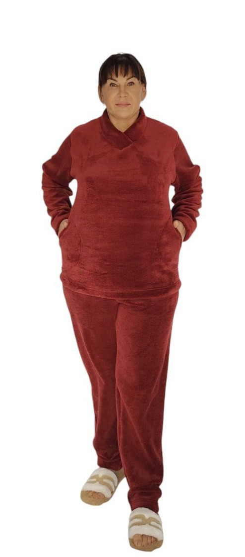 Жіноча піжама махрова пухнаста, фото 1