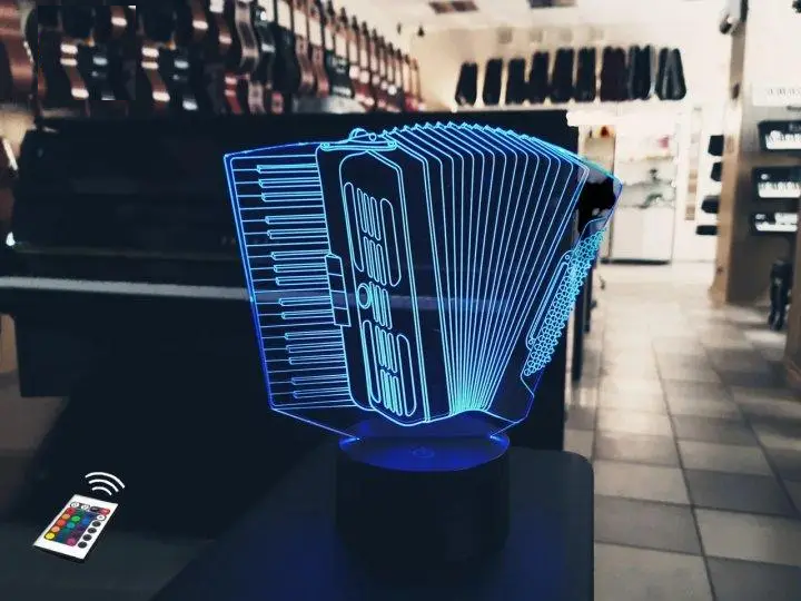 3D світильник нічник з пультом "Баян" 3DTOYSLAMP