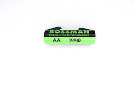 Промисловий акумулятор Bossman Ni-MH HR6/AA 1.2V 2400mAh з пелюстками для паяння