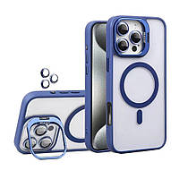 Чохол з підставкою U1 Magsafe Case для Apple iPhone 16 Pro Max Dark Blue