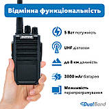 Рація Baofeng BF-M4 комплект 2 шт., UHF, 5 Вт, 3800 мАч +  Ремінець на шию, фото 3