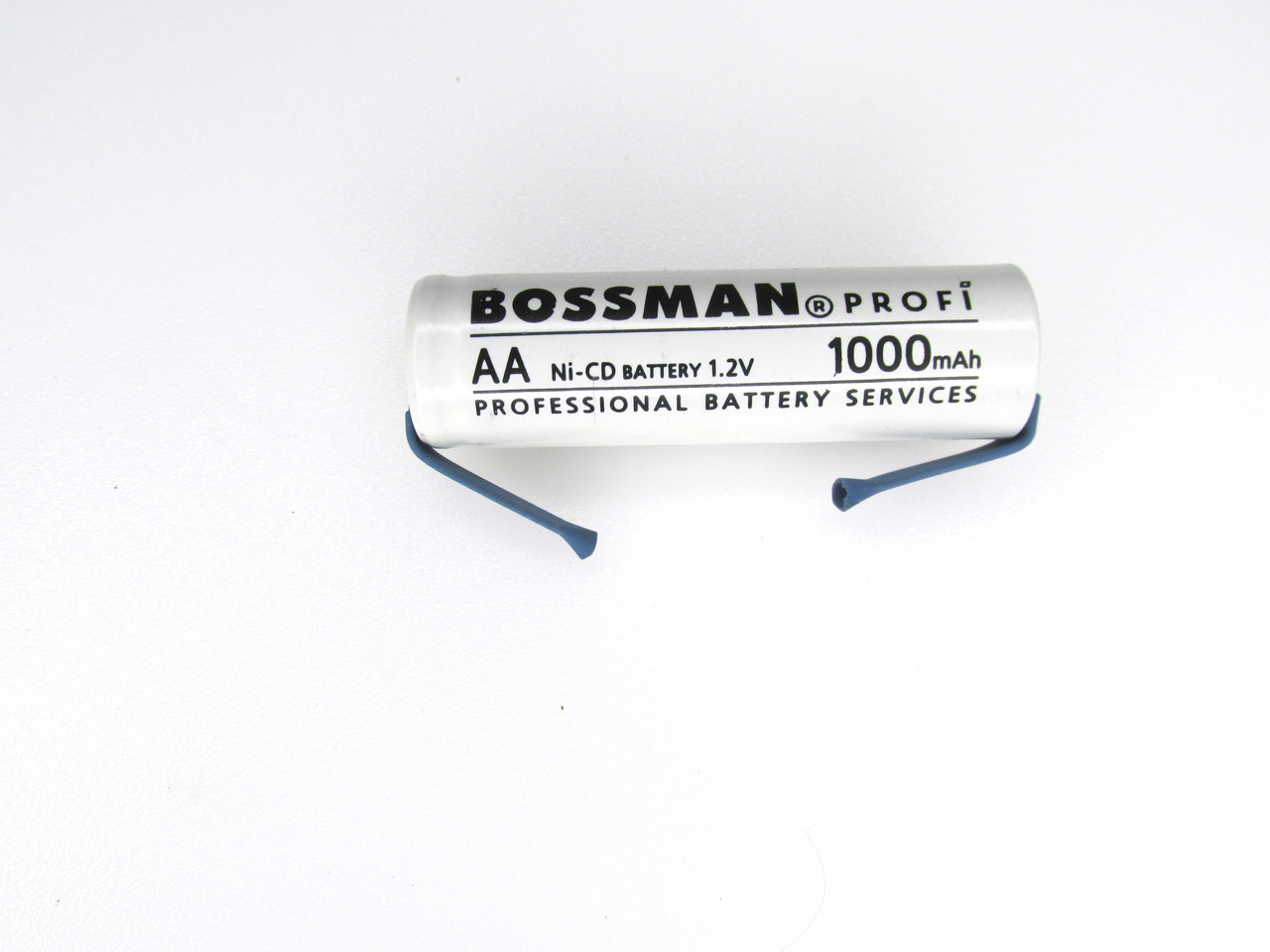 Промисловий акумулятор Bossman Ni-CD HR6/AA 1.2V 1000mAh, з пелюстками для пайки