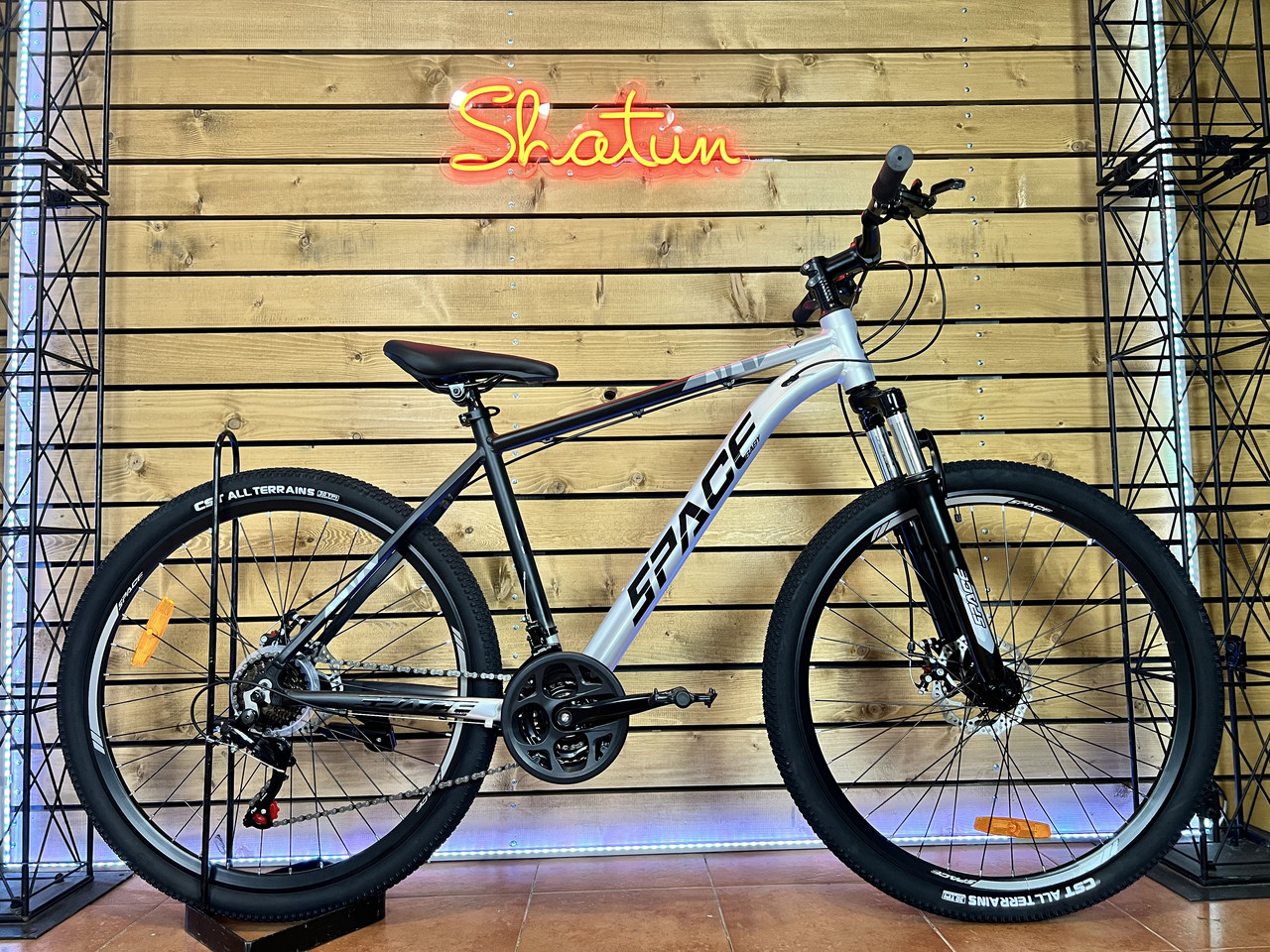 Велосипед 27.5"AL Space Phaeton (039) DD FR 19 рама на зріст 172-180 см сріблясто-чорний